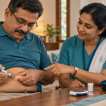 Correct insulin pen injection technique in India