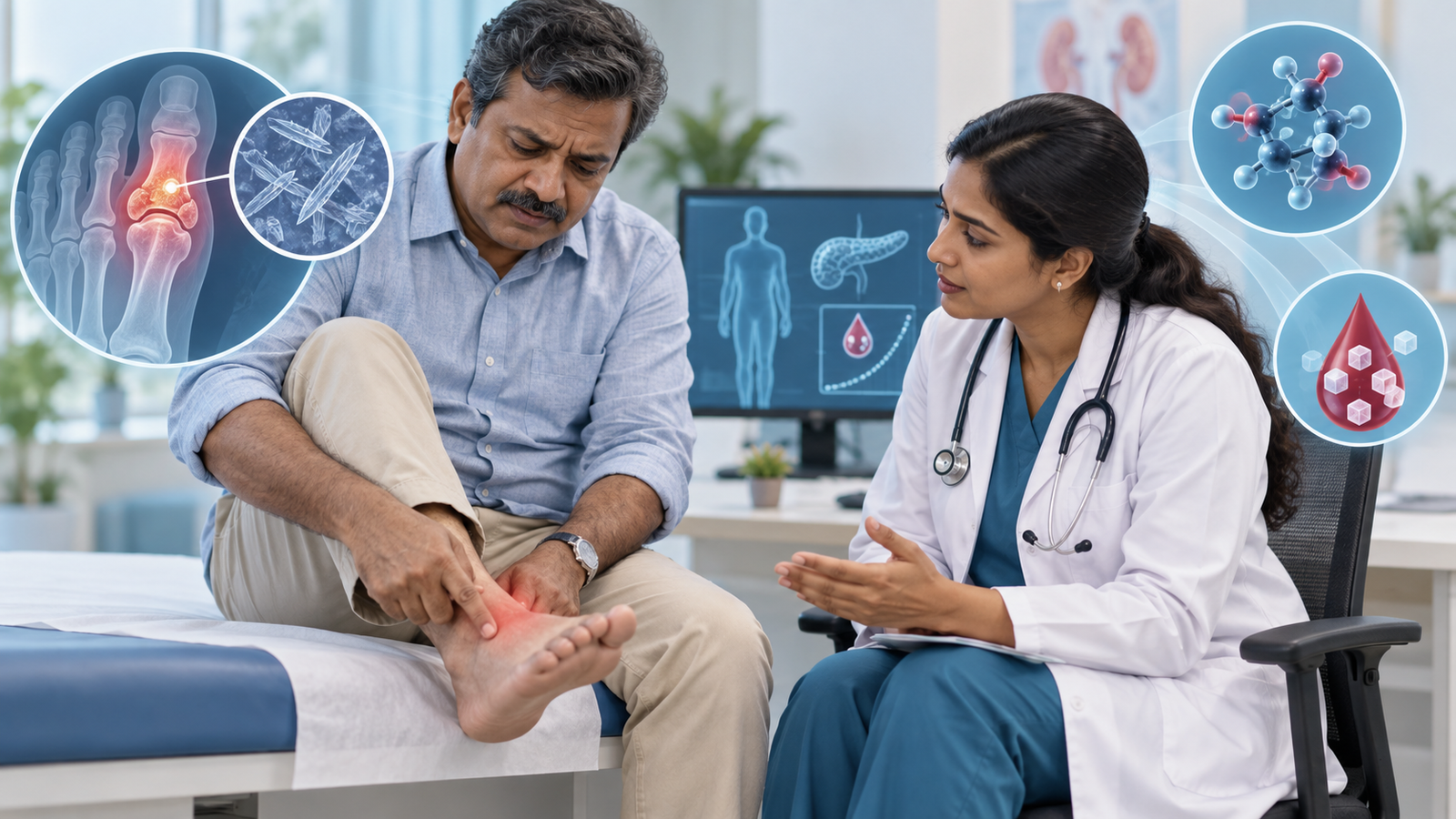 Uric Acid, Gout, and Diabetes: The Overlooked Metabolic Connection