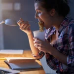 Late-night eating disrupting sleep and metabolism
